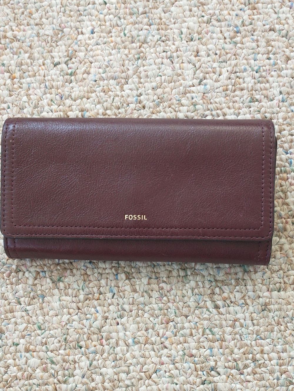 Fossil Clutch Wallet Pebbled Leather